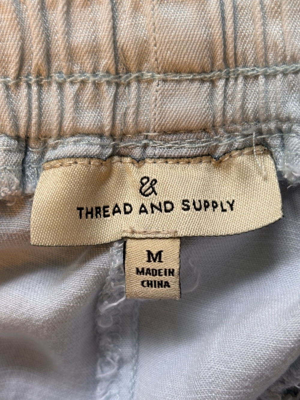 Thread and Supply Light Wash Blue Tencel Lyocell Joggers Size Medium - Picture 3 of 10